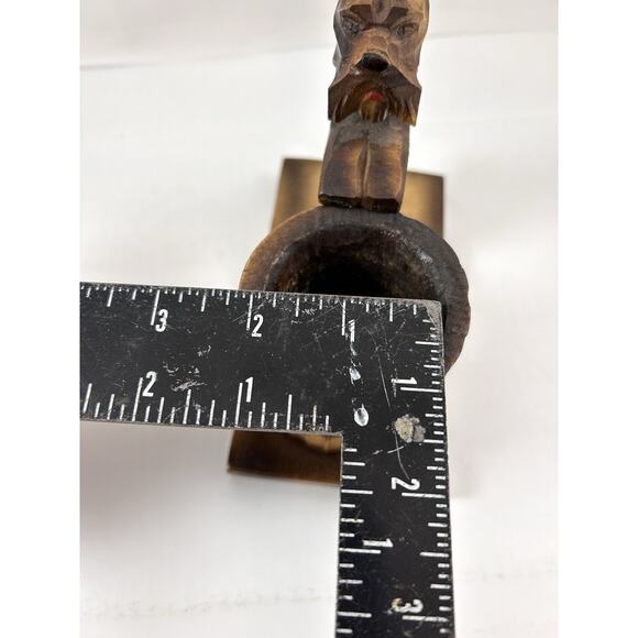 Vintage Wooden Scottish Terrier Pencil Holder‎ Solid Wood Carved Scottie Scotty - Picture 11 of 11